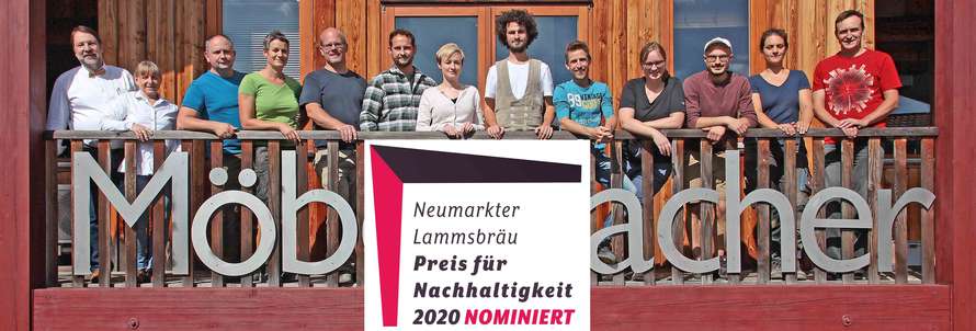 Möbelmacher nominiert für den Nachhaltigkeitspreis der Lammsbräu 